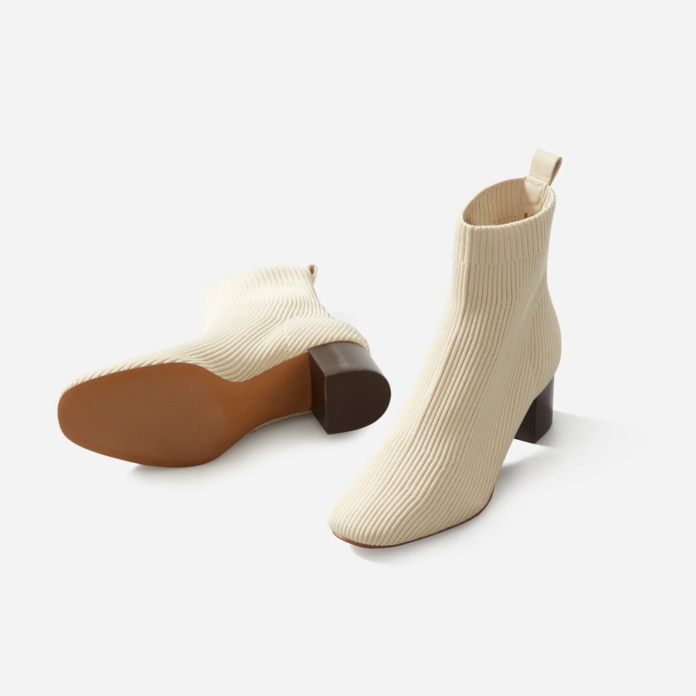 EVERLANE The Glove Boots in Bone sz 7 NEW - Picture 1 of 7